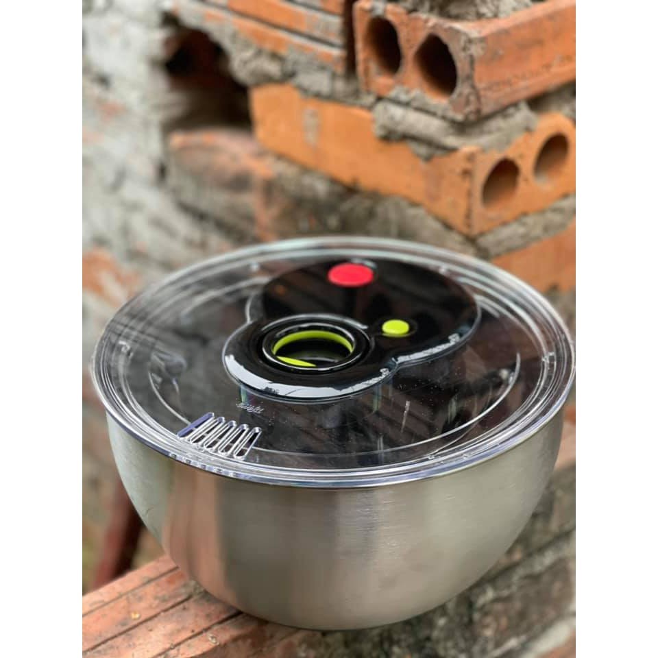 Rổ quay rau Emsa dung tích 4.5L rổ đựng inox [nhập Đức chính hãng]