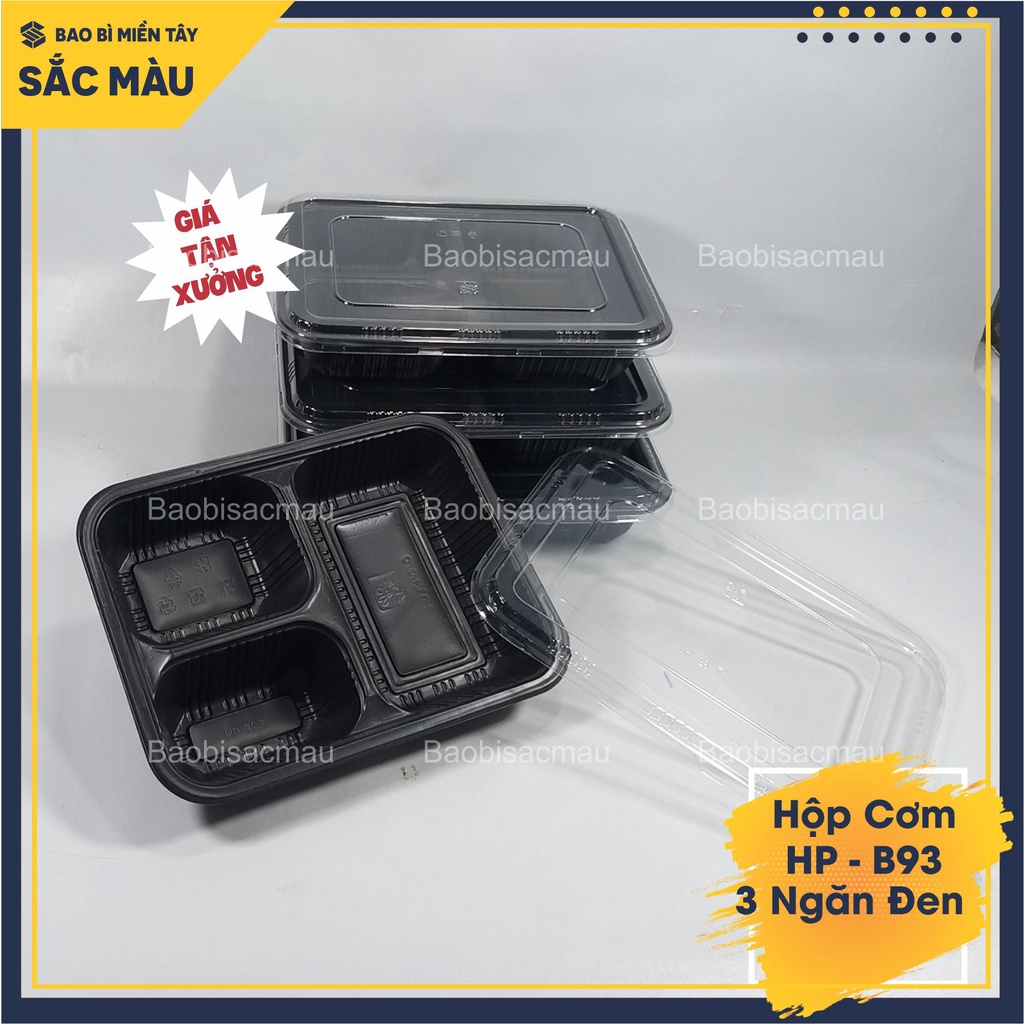 Sét 20 Hộp nhựa 3 ngăn cao cấp B93