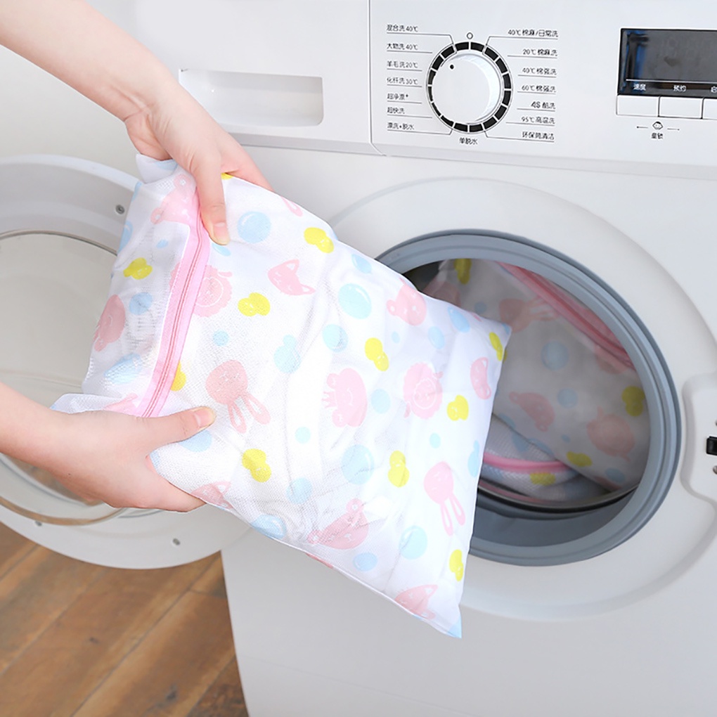 [house]Mesh Laundry Bag Washing Clothes Care Pouch Lingerie Bra Travel Protective Storage Organizer