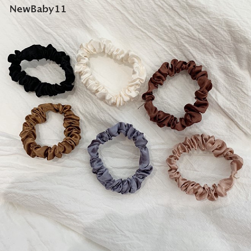 Bộ 6 Dây Buộc Tóc Co Giãn Bằng Satin Dành Cho Nữ