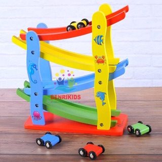 Đồ Chơi Xe Cầu Trượt Zic Zac Bằng Gỗ Cho Bé Vui Chơi