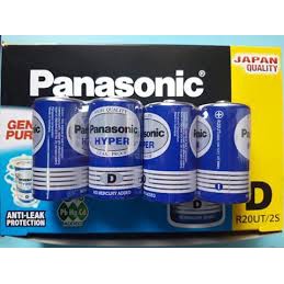 2 viên pin đại Panasonic Hyper D Carbon chính hãng