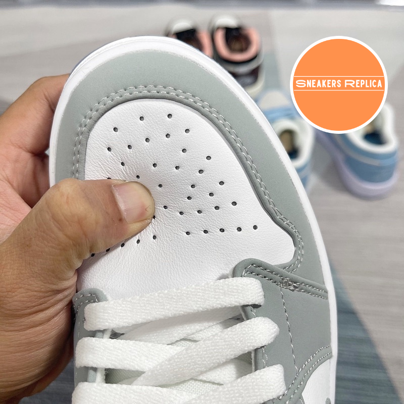 Giày Air Jordan 1 Low Wolf Grey - Fullbox Bản Cao Cấp