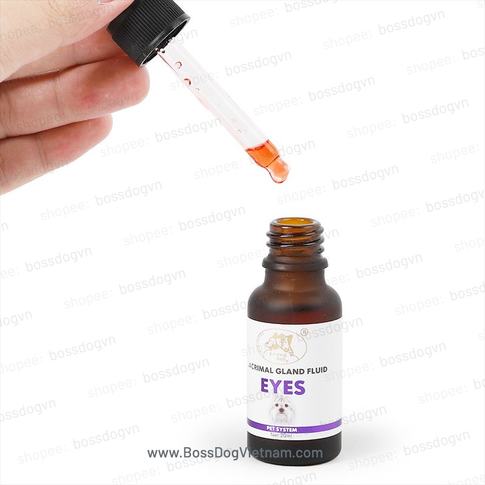 Siro giảm chảy nước mắt chó mèo, giảm ố vàng mắt-Lacrimal Gland Fluid Eyes | BossDog