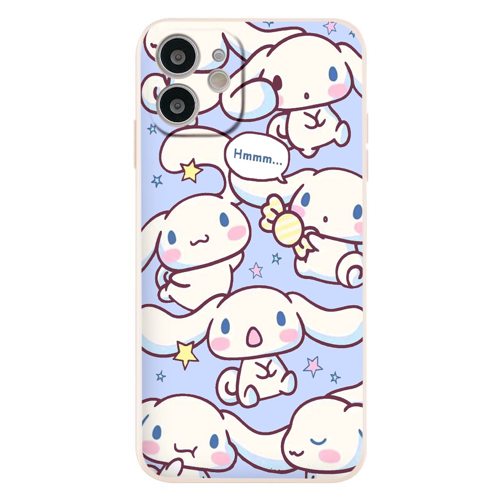 Ốp iphone - Ốp lưng iphone cạnh vuông Thỏ cinamorol dành cho ip 6 đến 14promax - g84