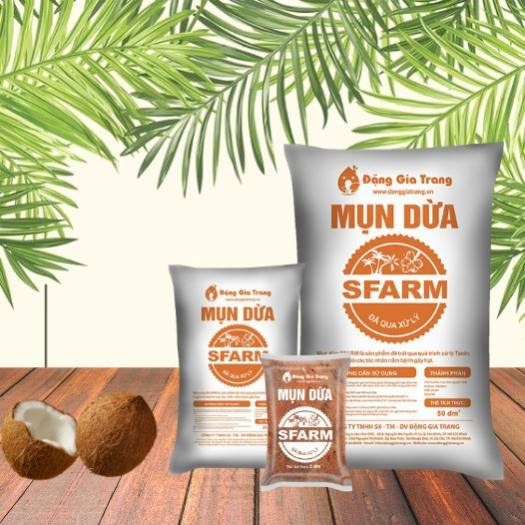 Mụn Dừa Sfarm Đã Xử Lý Chất Chát & Mầm Bệnh - 50dm3 ~ 11kg