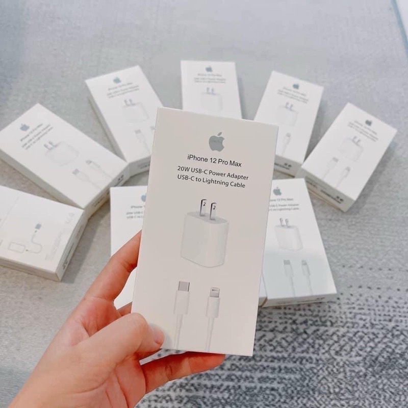 Bộ Sạc Nhanh Điện Thoại Iphone gồm 1 củ sạc và 1 dây cáp, 20W dùng cho iphone 6 đến 12 pro max