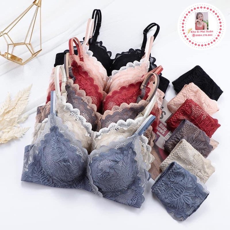 Bộ Lót Ren Không Gọng Đệm Vừa Nâng Ngực Tạo Khe Đỉnh Cao | BigBuy360 - bigbuy360.vn