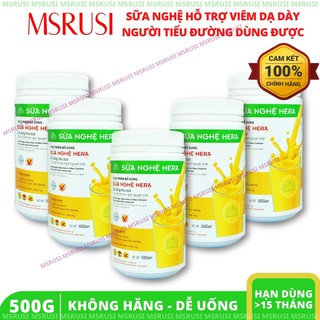 Sữa nghệ Hera Hera Milk Thực phẩm cho sức khỏe dạ dày Hệ tiêu hóa khỏe - Giúp đẹp da [Combo 5 hộp 500g]
