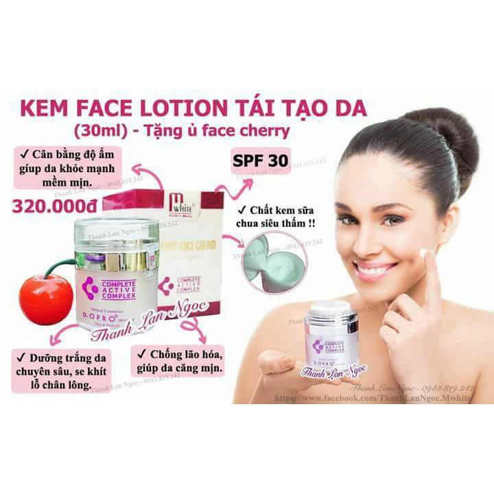 Kem Face Lotion Tái tạo Da