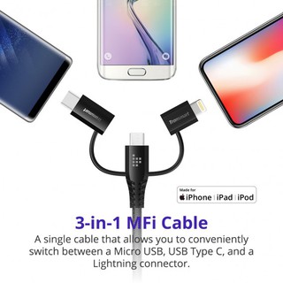 Cáp 3 trong 1 Tronsmart LAC10 1.2m