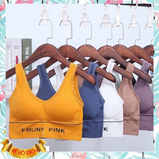 Áo Tập Gym , Yoga - Áo Bra Nữ - Áo Lót Nữ Chữ Pink (hàng chuẩn) (sỉ lẻ)