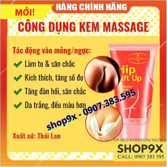 Kem Massage Nở Mông Ngực HIP LIFT UP / Bust Enlarge Dưỡng Da Săn Chắc Aichun
