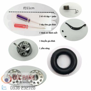 Combo thuyền suốt máy may gia đình con bướm