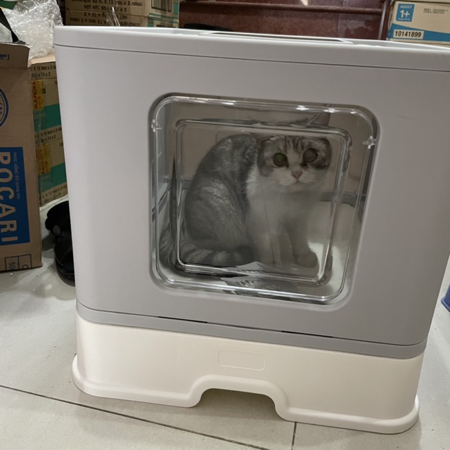 [Mã PET50K giảm Giảm 10% - Tối đa 50K đơn từ 250K] Nhà vệ sinh cho mèo 41x51x38 cm