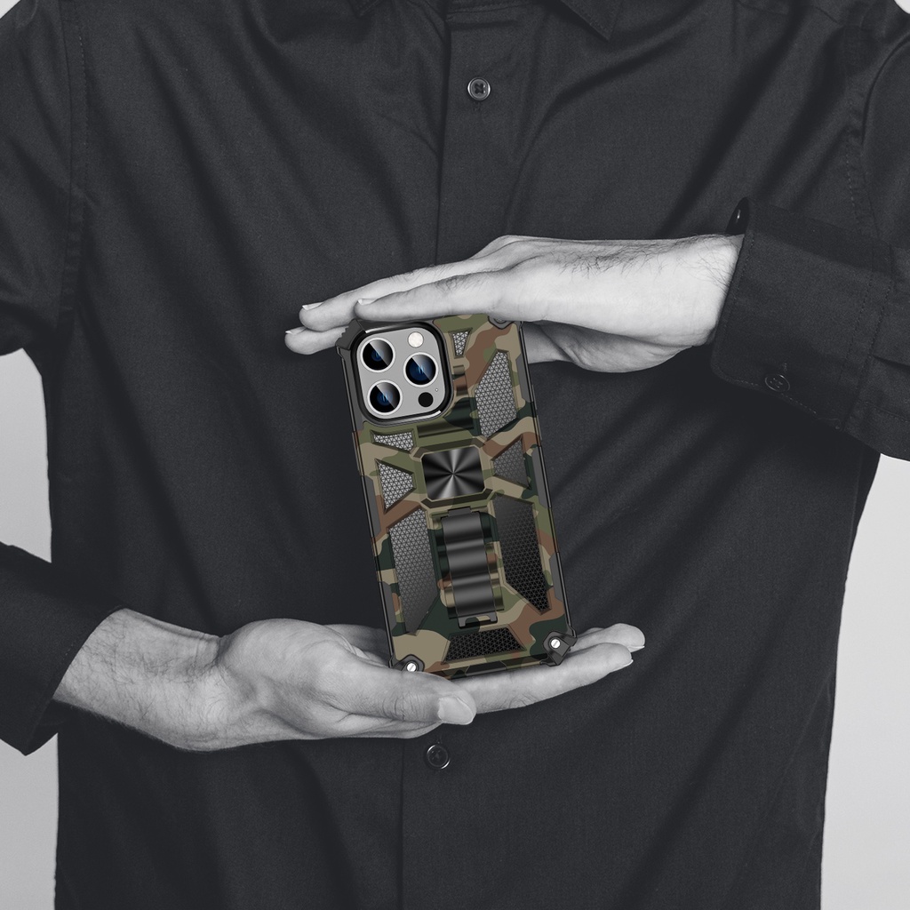 Anti Fall Invisible Magnetic Bracket Camouflage Phone Case For iPhone 6 7 8 6 Plus 7 Plus 8 Plus iPhone X XS XR XS Max iPhone 11 11 Pro Max Camera Protection Cover