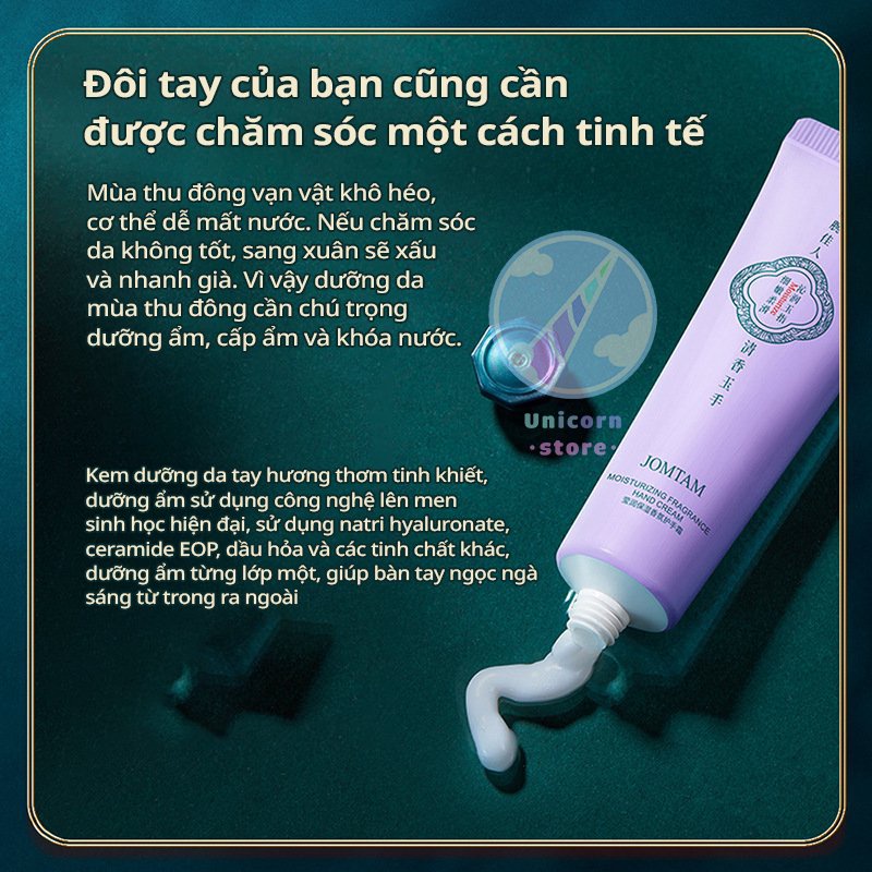 Kem Dưỡng Ẩm Bảo Vệ Đôi Tay Mịn Màng Jomtam Moisturizing Fragrance Hand Cream
