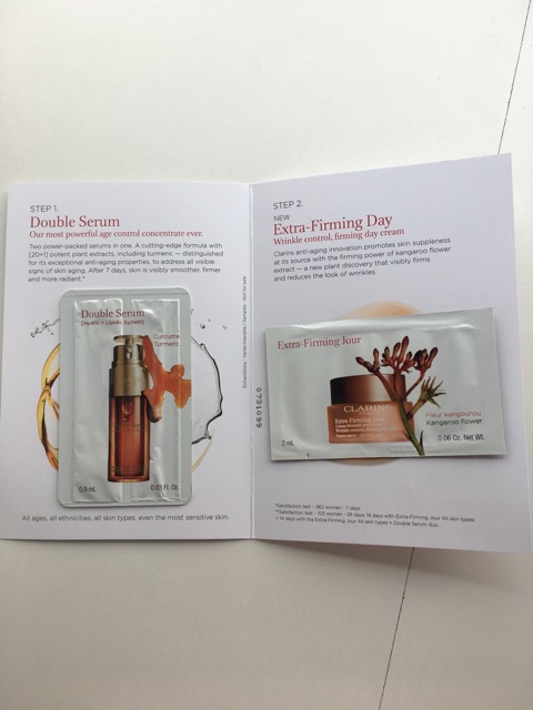 Sample skincare các loại Estee lauder ARN, Clinique, Clarins,...