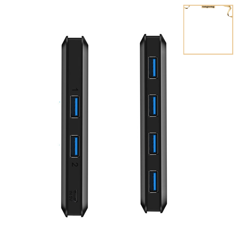 Bộ 2 Thiết Bị Chia 4 Cổng Usb 3.0 Cho Bàn Phím / Chuột Máy Tính