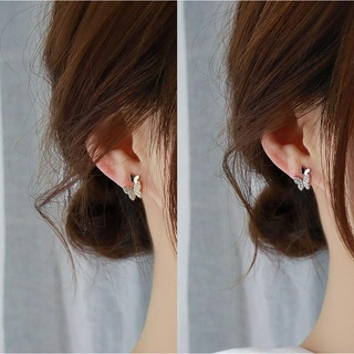 A set of 5 earrings, simple little butterfly earrings