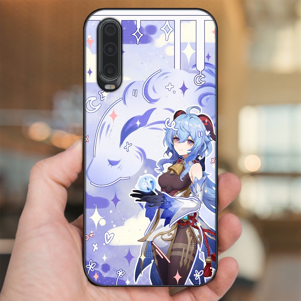 Ốp lưng Huawei P30 viền đen in hình Ganyu Genshin Impact
