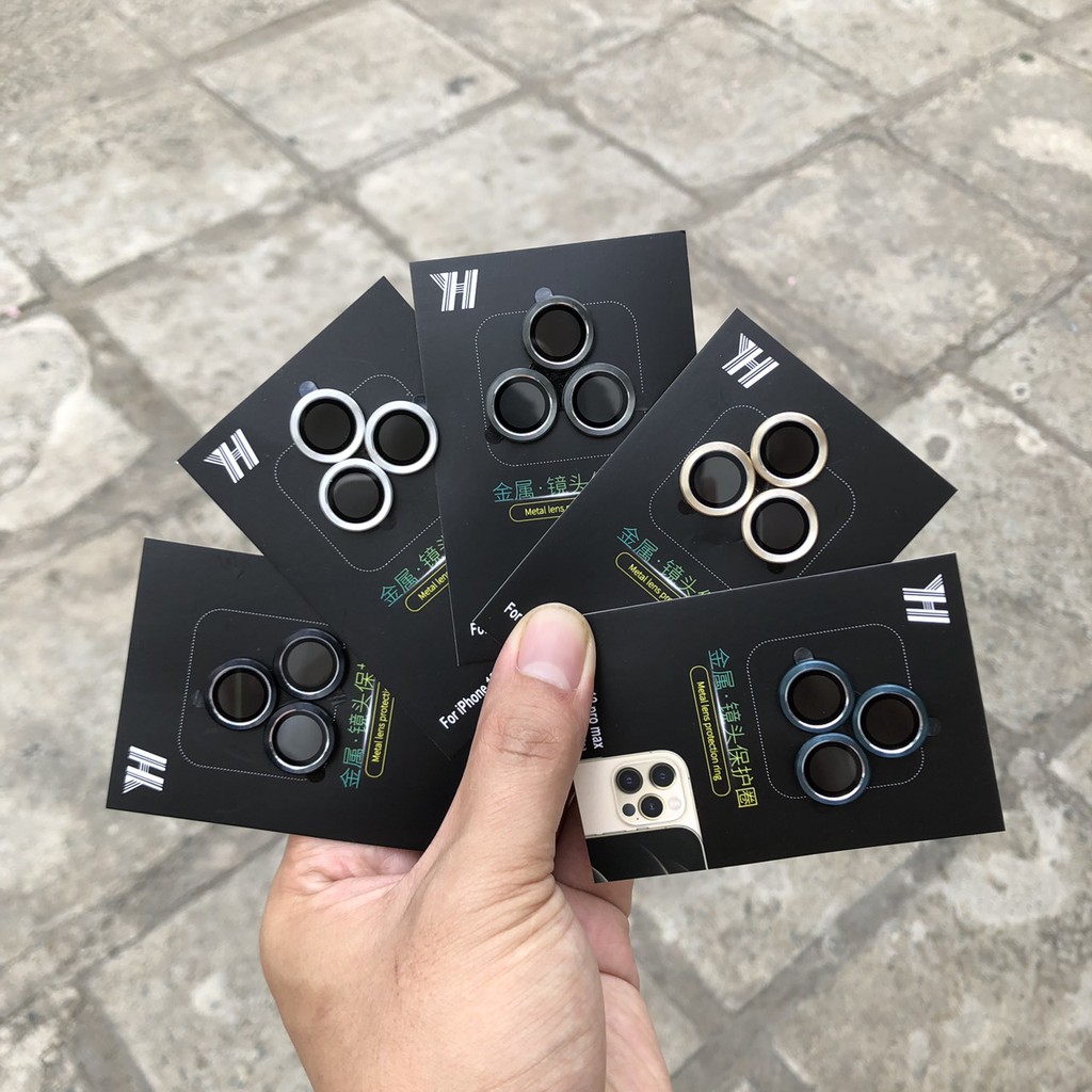 Bộ 3 Vòng Bảo Vệ Camera Dành Cho iPhone 12Pro - 12Pro Max, 13Pro - 13Pro Max Chống Bụi, Hạn Chế Vân Tay & Mờ Camera