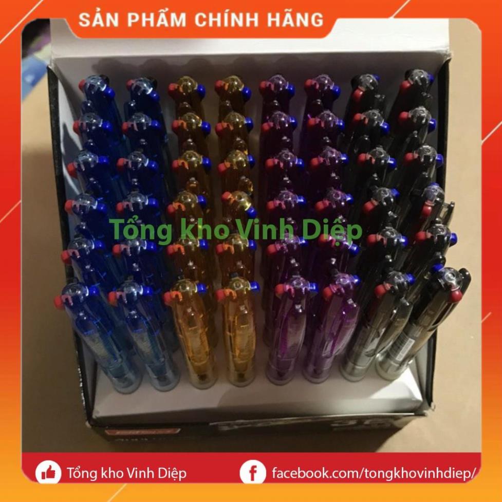 Combo 1 hộp 48 chiếc bút bi 3 ngòi 3 màu mực xanh đỏ đen - Hàng loại 1