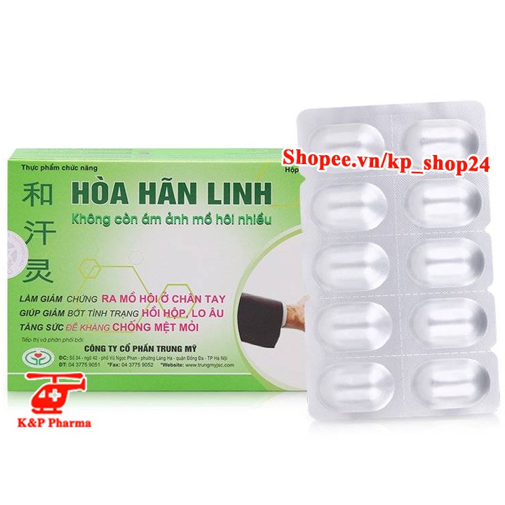 ✅ [6 TẶNG 1] Hòa Hãn Linh – Giúp giảm mồ hôi cơ thể, tay chân, nách, ngực, ngừa vi khuẩn trên da, giảm lo âu, hồi hộp