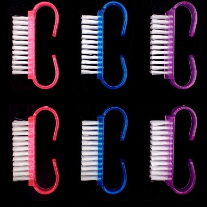 Bàn chải chà móng,phủi bụi móng làm nail