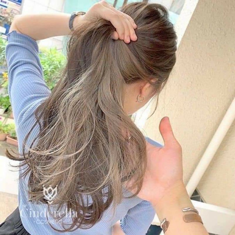 màu nâu trà sữa kèm oxi trợ dưỡng và găng tay | BigBuy360 - bigbuy360.vn