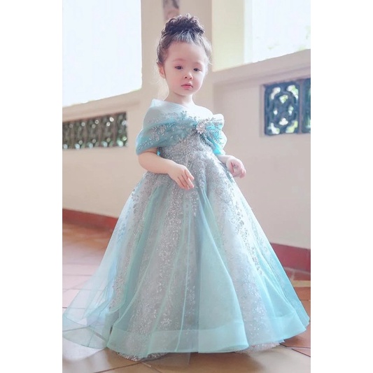 Váy công chúa maxi hàng thiết kế cao cấp cho bé