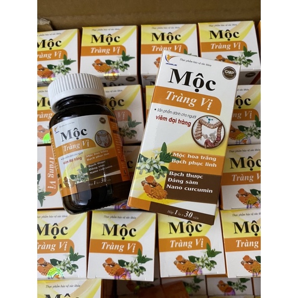 Viên uống Đại tràng mộc hoa trắng - Mộc tràng vị tốt cho người bị viêm đại tràng cấp , đại tràng co thắt