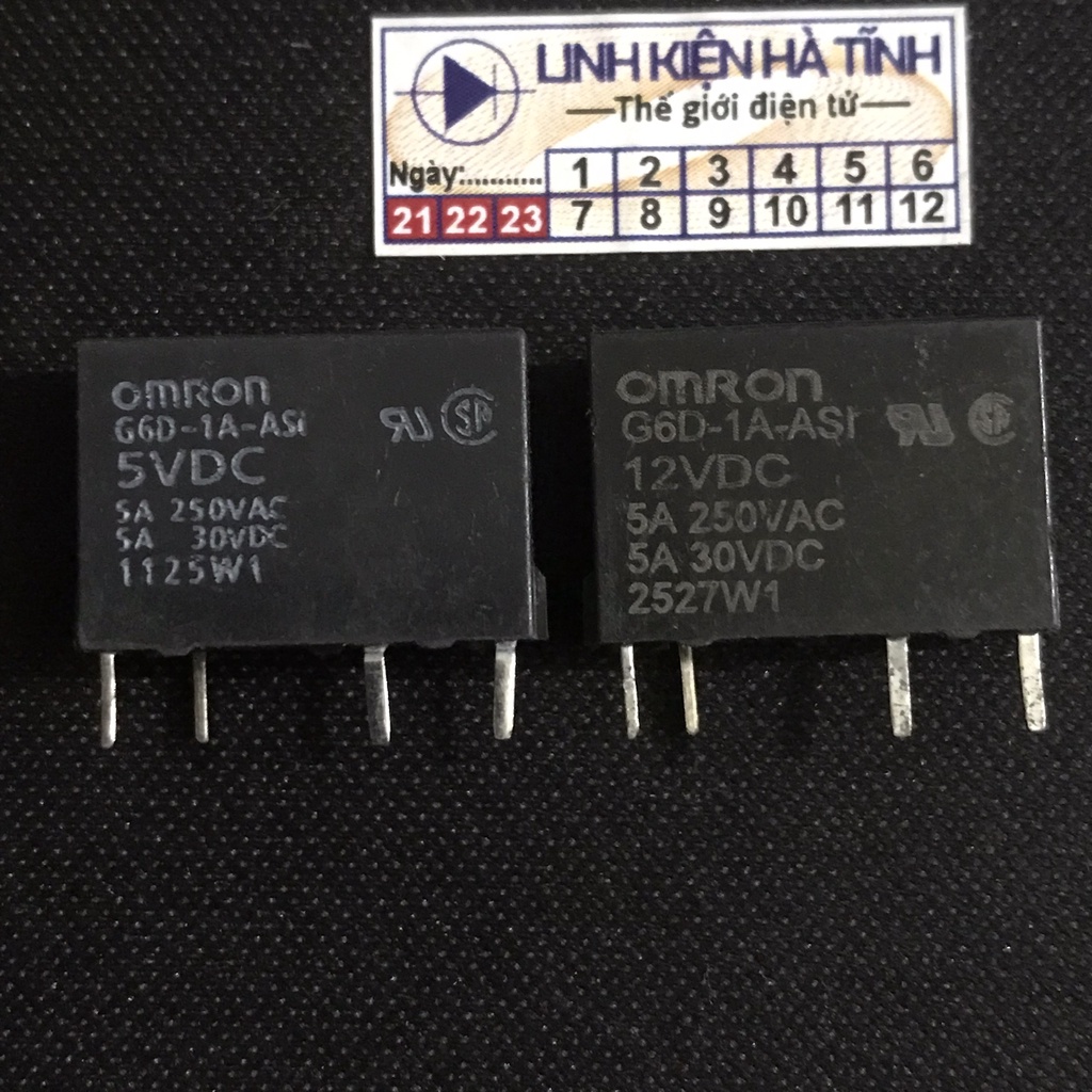Rơ le OMRON G6D-1A-ASI 5VDC G6D-1A-ASI 12VDC G6D-1A-ASI 24VDC
