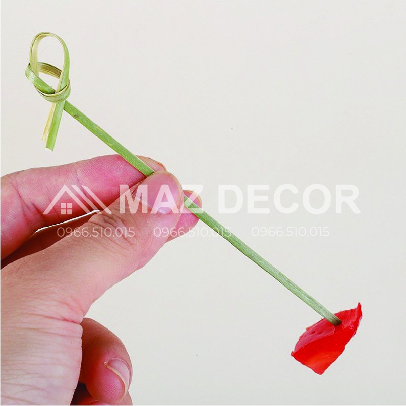 Túi tăm Xiên Que Tre Trang Trí Cocktail Xiên hoa quả decor cốc ly quán đẹp 12cm