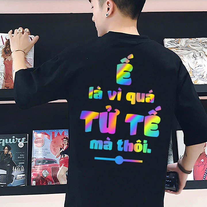 Áo thun nam nữ phản quang bảy màu nhiều mẫu đẹp, cá tính, giá rẻ, áo phản quang tay lỡ, áo thun - FANI