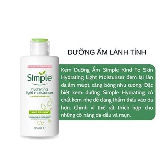 Combo Simple (Sữa Rửa Mặt + Nước Tẩy Trang + Toner  + Sữa Dưỡng) Dưỡng Da Dịu Nhẹ