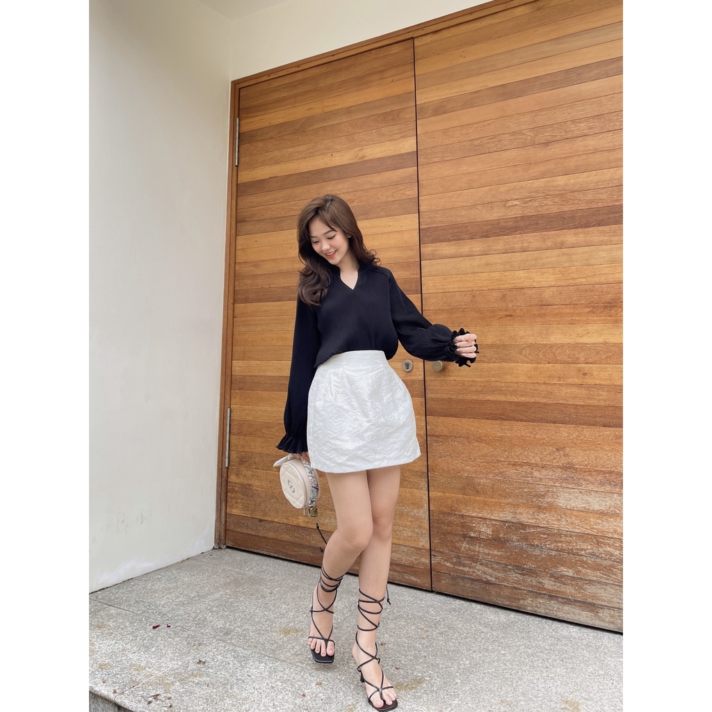 [Mã FAMARAL2 giảm 10K đơn 50K] Selena blouse - Áo sơ mi dập ly