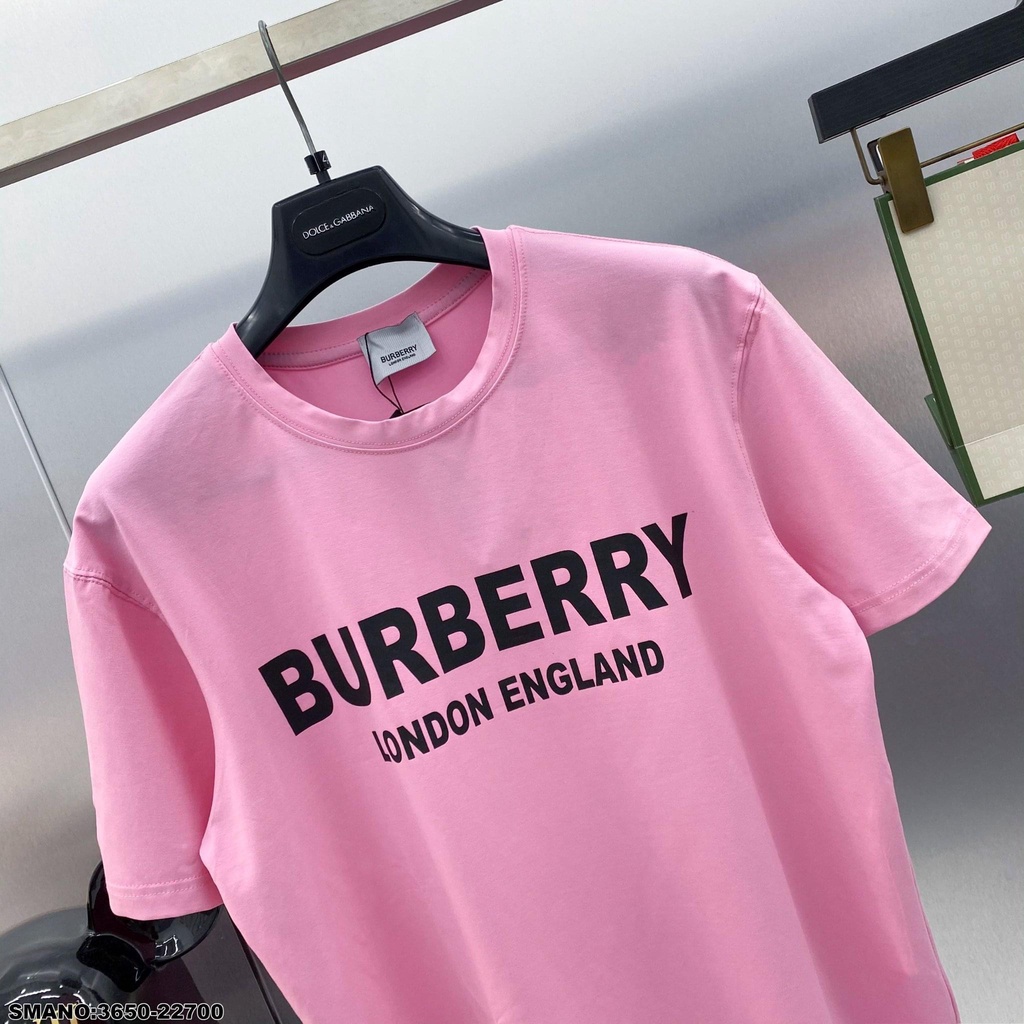 Áo Thun Nam Nữ BBR Duy Nhất Màu Hồng Họa Tiết In Chữ - Áo Phông In Đơn Giản