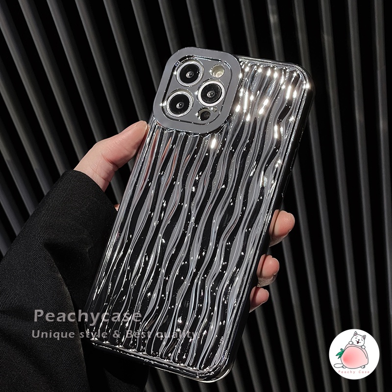 Ốp Điện Thoại TPU Mềm Mạ Điện Màu Bạc Bảo Vệ Camera Cho iPhone 14 13 Mini 12 Pro Max 11 Xr Xs Max X 12Mini