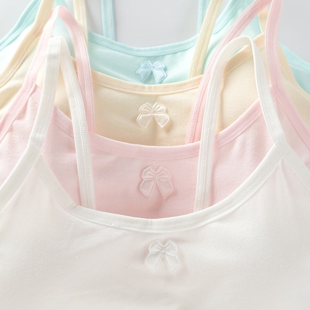 Áo lót cotton AIJOLEN có mút ngực cho bé gái 8-16 tuổi