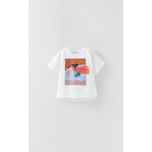 Áo phông cotton các hình bé gái vợt sale