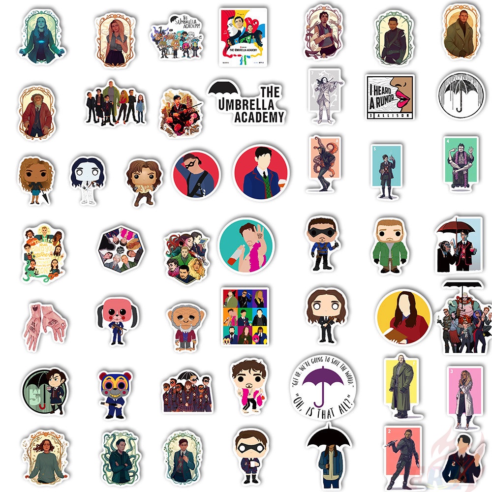 100Pcs/Set ❉ The Umbrella Academy Series B Stickers ❉ Waterproof DIY Fashion Decals Doodle Stickers