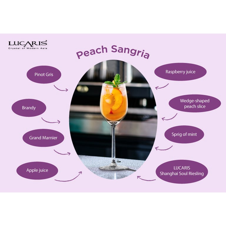 Bộ 6 Ly Uống Rượu Vang Pha Lê Cao Cấp Lucaris 320ml Nhập Khẩu Chính Hãng Không Chứa Chì, Độ Bền Cao - Shanghai S03RL11