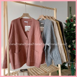 Áo Cardigan len hoạ tiết