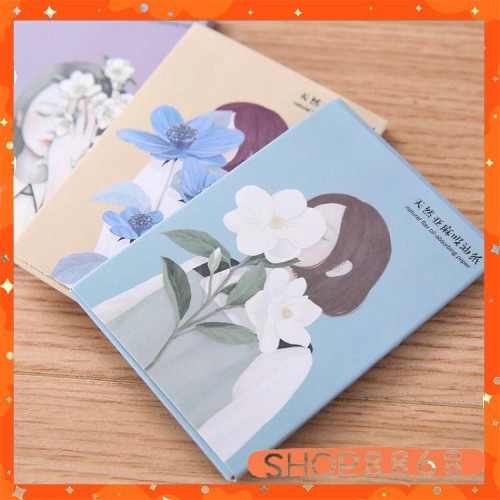 Giấy thấm dầu bỏ túi nhỏ gọn 50 miếng ( mẫu ngẫu nhiên ) - shop8868 | BigBuy360 - bigbuy360.vn
