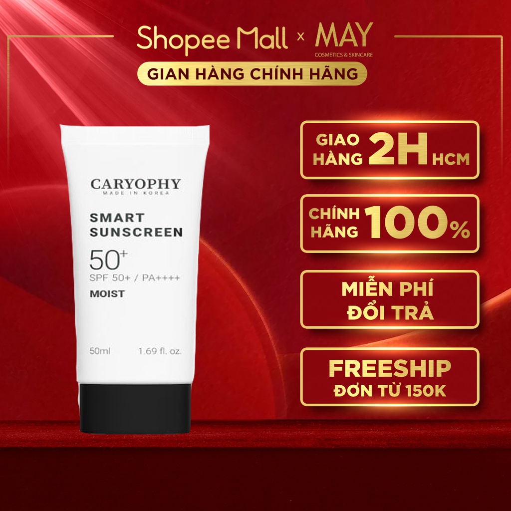 Kem Chống Nắng Caryophy Dưỡng Ẩm, Ngừa Mụn - Caryophy Smart Moist Sunscreen 50ml