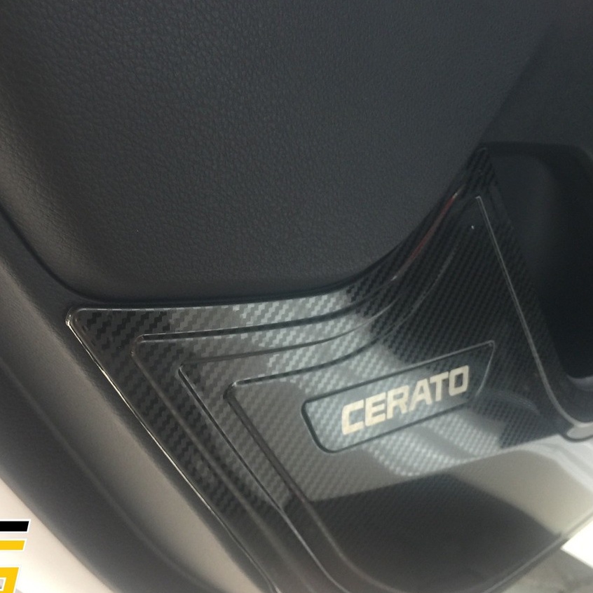 Ốp Tapli cacbon Cánh Cửa Xe Cerato 2019- 2020- 2021 carbon- Hàng đẹp