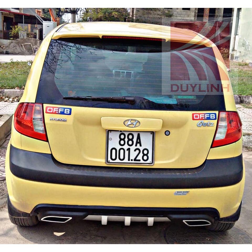 Lippo, Lip Chia Pô,Ốp Cản Sau Cho xe Getz Hàng Cao Cấp Loại 1