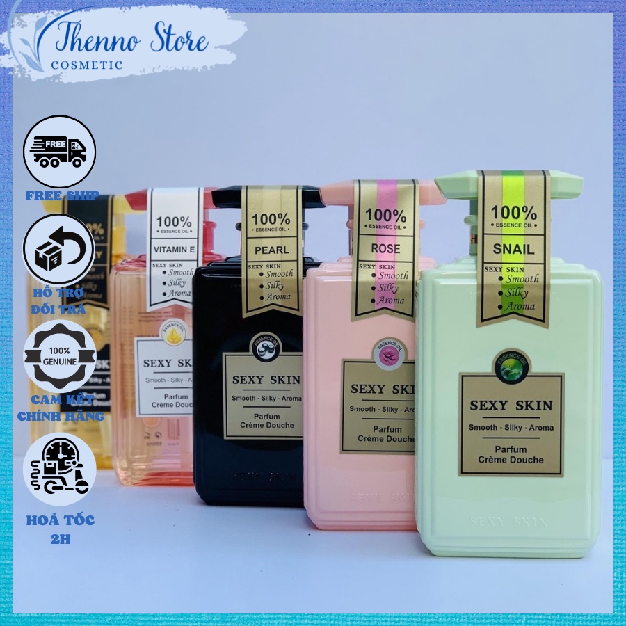 Sữa Tắm Pháp Hương Nước Hoa Sexy 600ml (Đủ Màu)