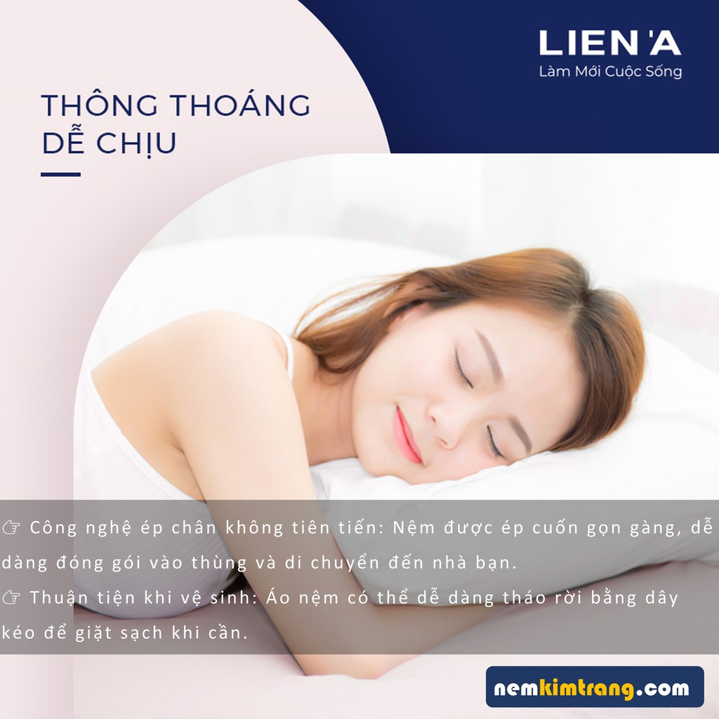 [FREE SHIP] Nệm đa tầng IKI Active Liên Á - CHÍNH HÃNG, BẢO HÀNH 10 NĂM